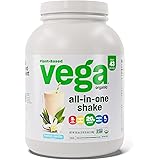 Vega Organic All-in-One Vegan Protein Powder French Vanilla (43 Servings) Superfood Ingredients, Vitamins for Immunity Suppor