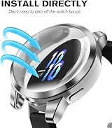 Fintie 3pk TPU Case Screen Protector for Garmin Venu 2S Vivoactive 4S Full Cover view 5