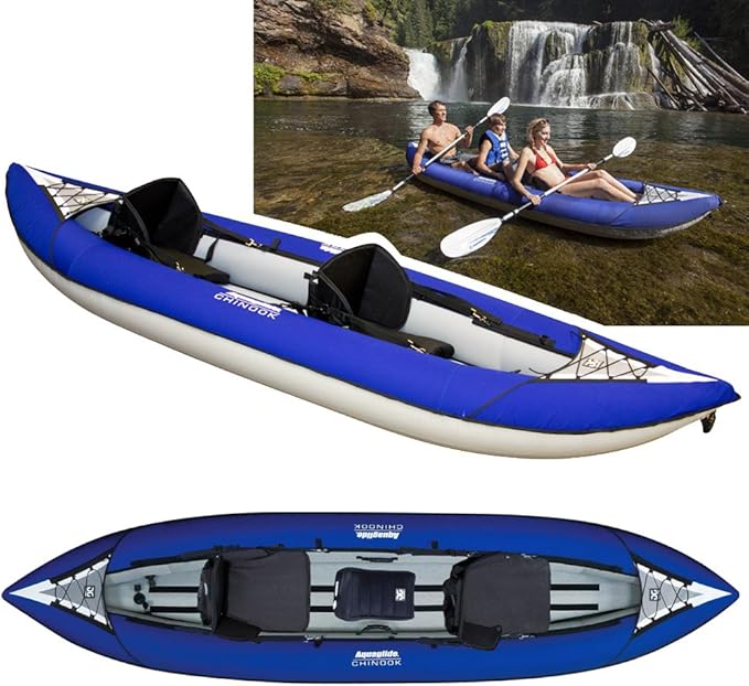 Aquaglide Chinook 120 XL Tandem Inflatable Kayak. Sports
