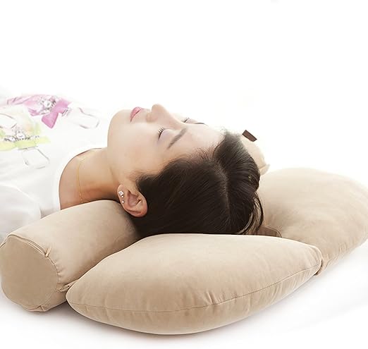 Amazon Com Cervical Round Roll Bed Sleeping Pillow Neck Pain