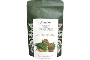 Raslok Neem Powder |100% Pure and Natural Neem Powder | Very Bitter Neem Supplement for Skin,Hair and Detox (8 oz)