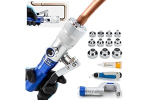 IBOSAD HVAC Hydraulic SWAGING tool kit for copper tubing Expanding 3/8 inch to 1-5/8 inch,with 11PCS Expanding Jaws