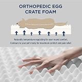 Bedsure Medium Dog Bed Washable Orthopedic Pillow 76x51x7.6cm Black view 2