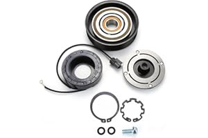 HEX AUTOPARTS A/C AC Compressor Clutch Repair Kit - Front Plate Pulley Coil Bearing replacement for Honda Accord 2.4L L4 2003 2004 2005 2006 2007
