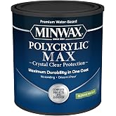 Minwax Polycrylic Max , Ultra Flat, Clear, 1 Quart