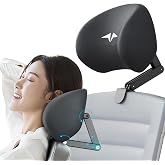 Quincry Memory Foam Headrest Attachment for Office Chair, Attachable Chair Head Rest, Desk Chair Neck Support, Elastic Sponge Head Pillow Adjustable Height and Angle (Black)