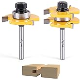 TOOLDO 4-Piece Roundover Router Bit Set - 1/4" Shank For Smooth Rounded Edges (1/8" To 5/16" Radii) 11 thumbnail image