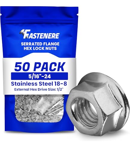thumbnail image 2 of Fastenere #10-24 Nylon Insert Lock Nuts – Grade 2, Zinc Plated, Qty 100 2 of 6