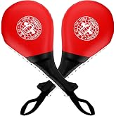 Frcctre 2 Pack Taekwondo Kick Pads, Durable Striking Kick Pads, Kicking Target Pads Punching Paddles for Tae Kwon Do Karate Kickboxing Martial Arts Training, 15 x 7.5, Red