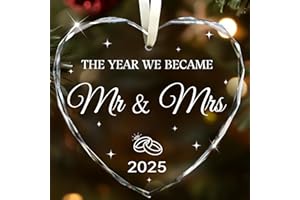 REDWORD Wedding Gifts for Couples 2025, Mr and Mrs Gift Bridal Shower Gifts Wedding Gift Just Married Decorations for Bride, Newlywed Couple Just Married Ornaments