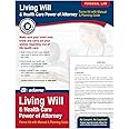 Adams Living Will and Power of Attorney for Healthcare Kit with manual and planning guide, White