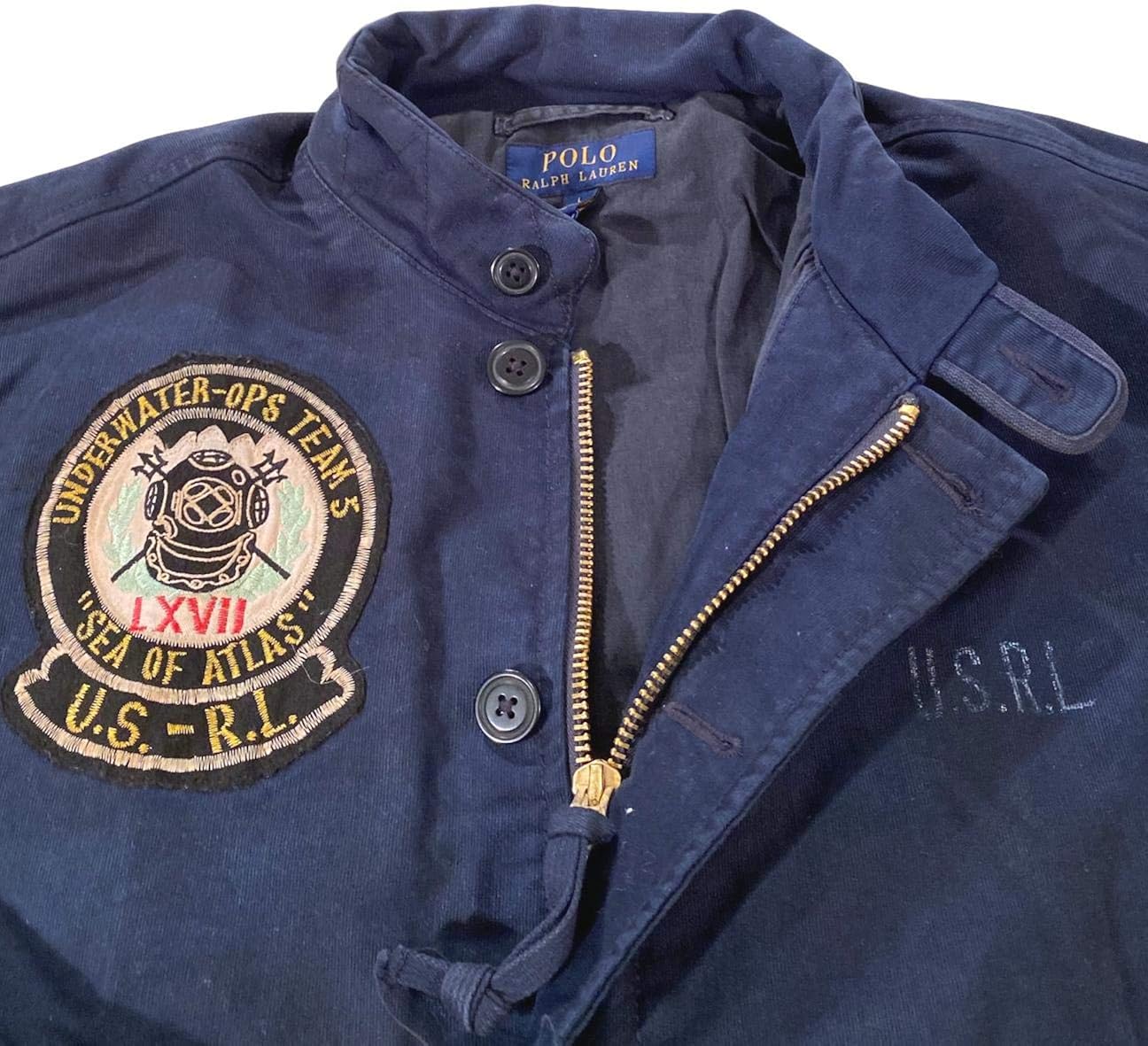 polo ralph lauren embroidered deck jacket