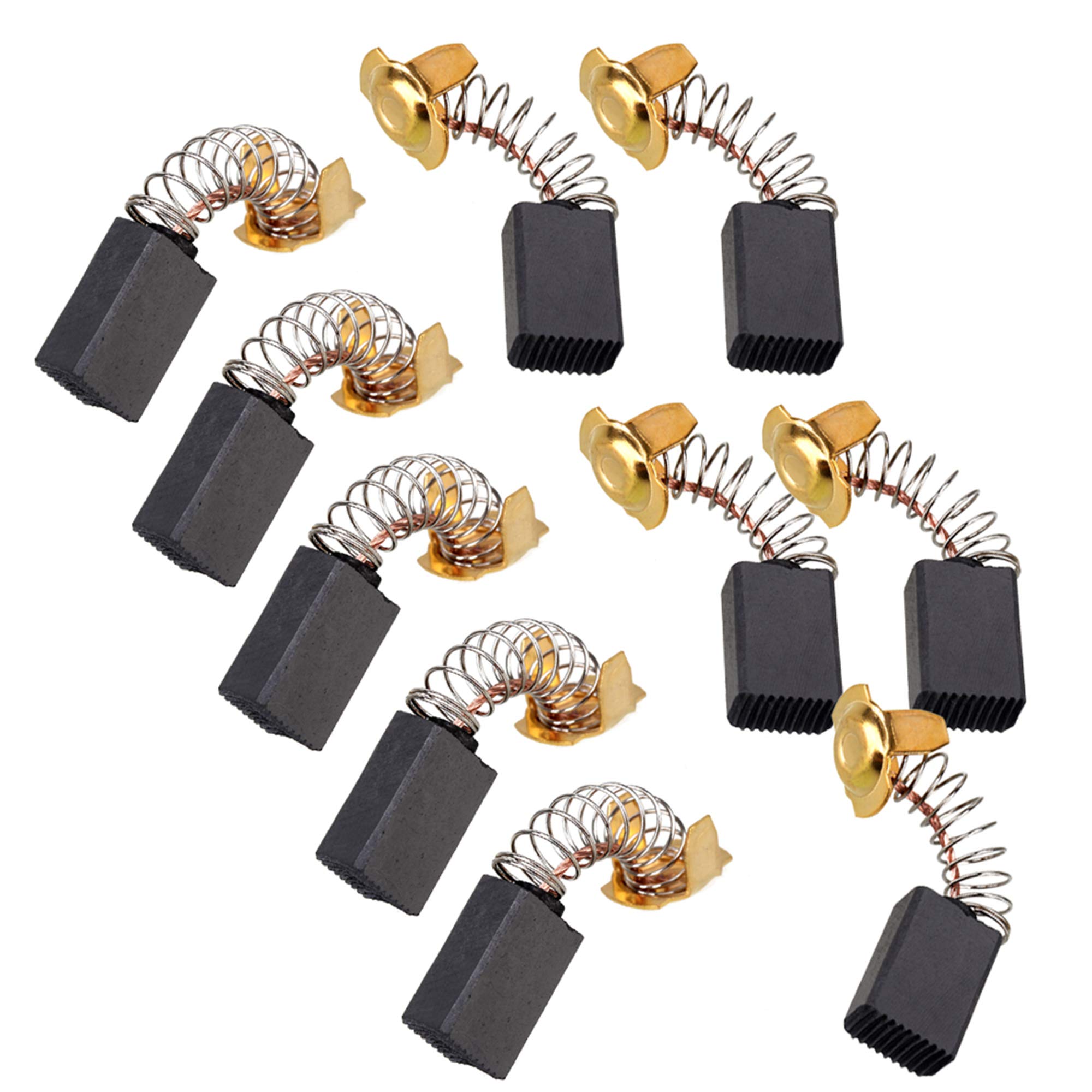 10pcs Electric Motor Carbon Fibrer Brushes Spare Part Power Tool Accessory 7x11x16mm