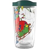 Tervis Dr. Seuss Grinch All Packed Up Made in USA Double Walled Insulated Tumbler Travel Cup Keeps Drinks Cold & Hot, 16oz, Classic