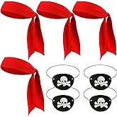 NIEITRK 8 Pcs Pirate Accessories For Men, Women & Family - Party & Cosplay Costume Accessories