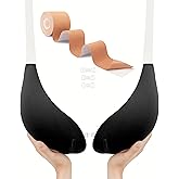 TITU Strapless Bra for Big Bust - Sticky Push Up for Large Breasts, Backless Plus Size Invisible with Boob Lift Tape