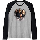Lucifer Angel Devil Detective Raglan Baseball Tee