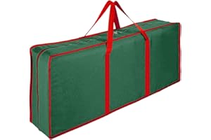 Wrapping Paper Organizer, Storage Bag with Handle, Zipper Christmas Carrying Case, Wrapping Paper Carrying Bag with Interior 