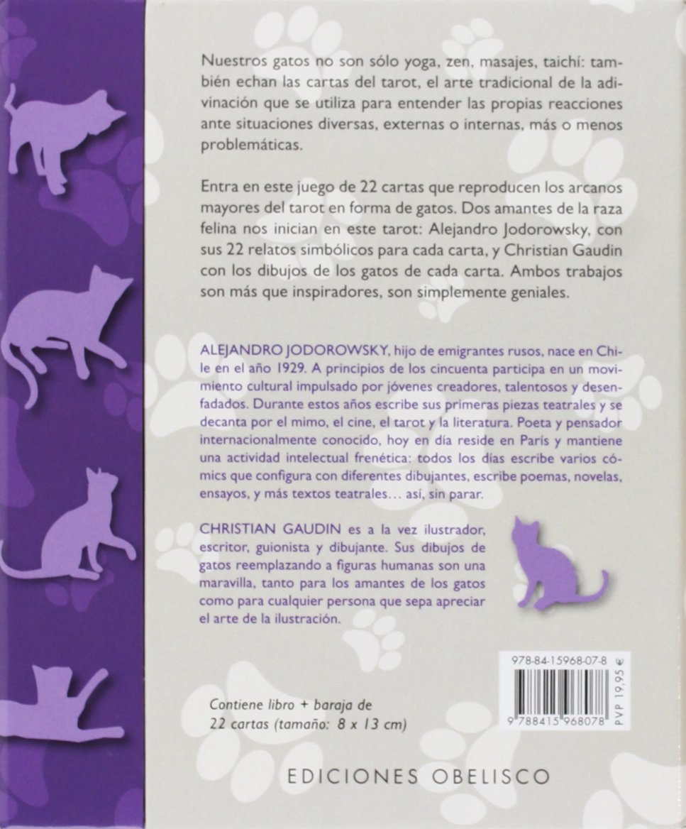 Como Saber Si Me Ama Tarot El tarot de los gatos + cartas (Spanish Edition): JODOROWSKY, ALEJANDRO,  GAUDIN, CHRISTIAN: 9788415968078: Amazon.com: Books