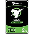 Seagate Exos 7E8 2TB Internal Hard Drive Enterprise HDD – CMR 3.5 Inch 512E SATA 6Gb/s 7200 RPM 256MB Cache for Enterprise, Data Center – Frustration Free Packaging (ST2000NM000A)