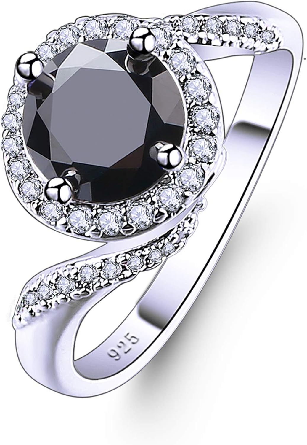 Psiroy Sterling Silver Heart 3-Stone Promise Ring – Created Ruby & Spinel Filled