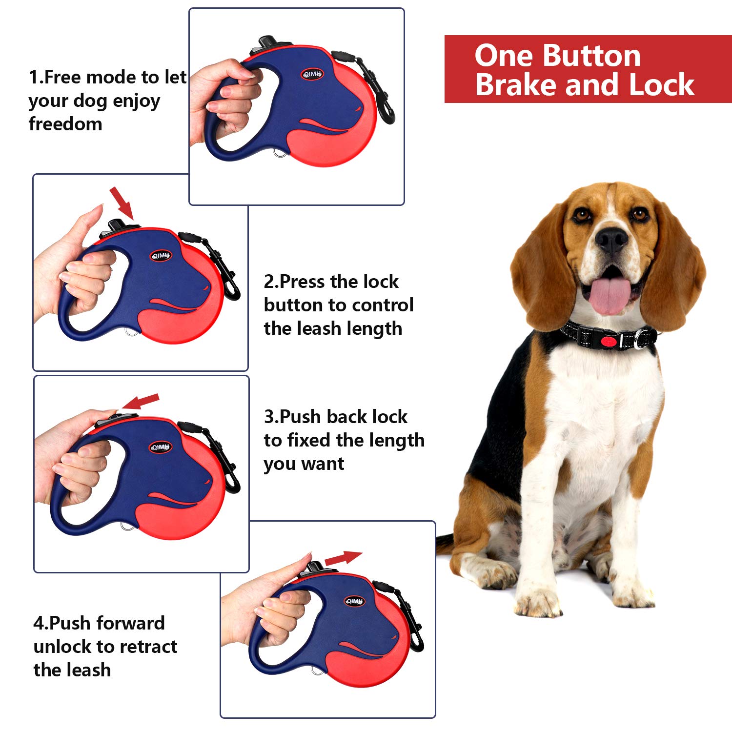 retractable dog leash lengths