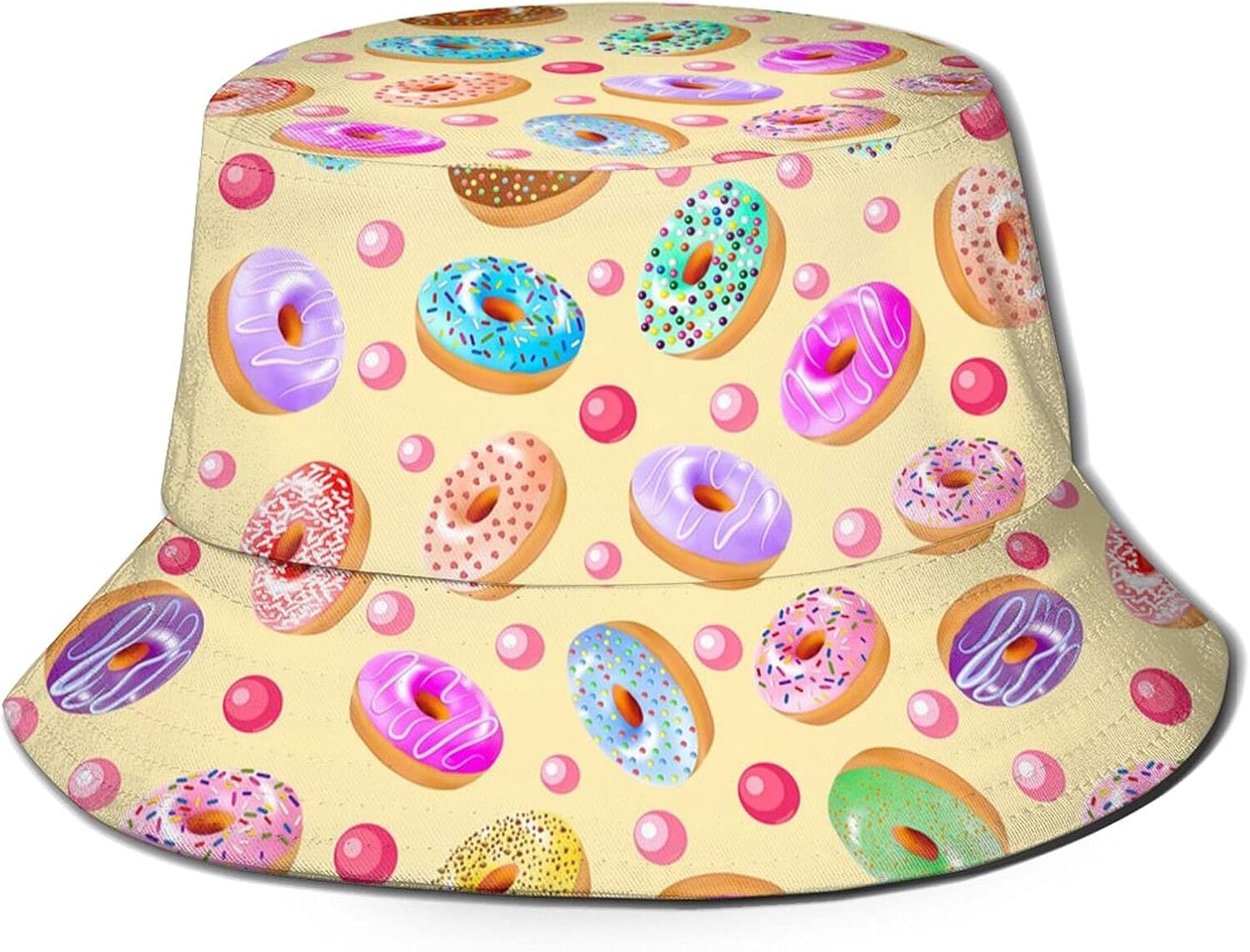 ONE TO PROMISE Bucket Hat Colorful Donuts A Fruit Sun Hat, Unisex