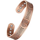 Jeracol Copper Bracelet for Men, Mens Magnetic Bracelets with 3,800 Gauss Strong Neodymium Magnets