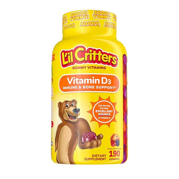 L’IL CRITTERS VITAMIN D GUMMY BEARS, 190 COUNT