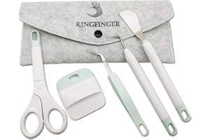 KINGFINGER Craft Vinyl Weeding Tools Set,Precision Craft Vinyl Tools Kit,Weeding Kits for Cricut/Silhouette/Oracal 631 651 751 Vinyl …