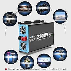 OLTEANP New Upgraded 2200 Watts Pure Sine Wave