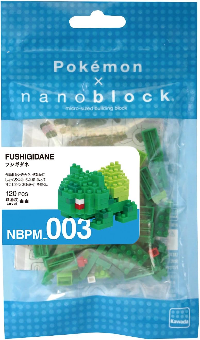 nanoblock NBPM003 Pokemon Bulbasaur, Colourful, Bandai, Multicolor - Image 3