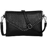 SUKUTU Women Skull Cross Body Bag Gothic Purse Vintage Punk Envelope Bag Classic Satchel Tote