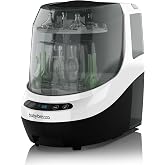 Baby Brezza Baby Bottle Washer Pro - Clinically Proven Better Cleaning | Washer, Sterilizer + Dryer for Essentials like Bottles + Pump Parts &ndash; Machine Replaces Brushes + Racks, HEPA Filter