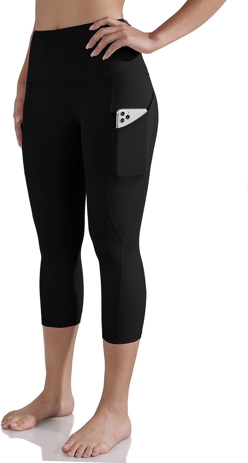 ODODOS Out Pocket High Waist Yoga Pants,Tummy Control,Pocket Workout Yoga Pant: Clothing