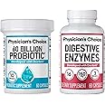 Physician's CHOICE - Optimal Gut Health Bundle: 60 Billion Probiotics 60ct + Digestive Enzymes for Digestive Comfort and Immune Support