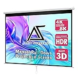 Akia Screens 100 inch Projector Screen Pull Down