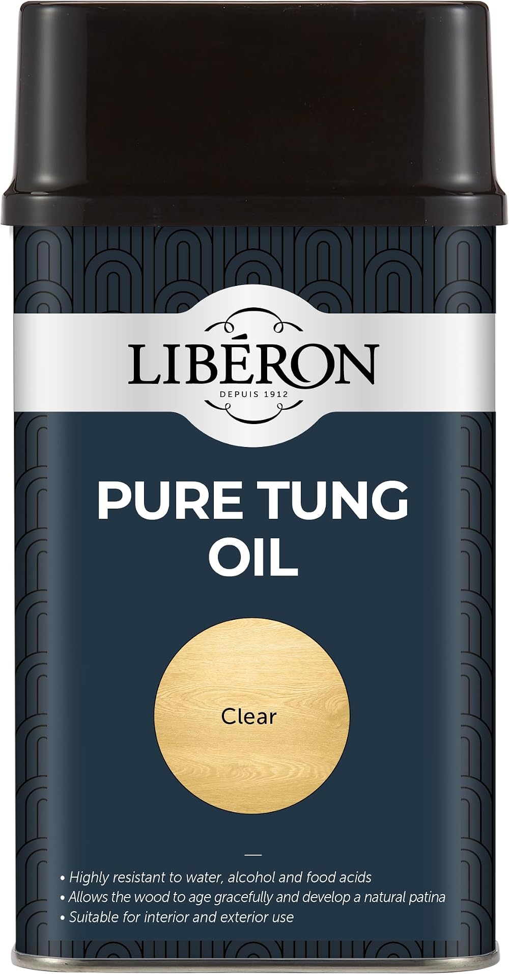Libéron Pure Tung Oil 500ml Water Alcohol Food Acid Resistant Wood Finish