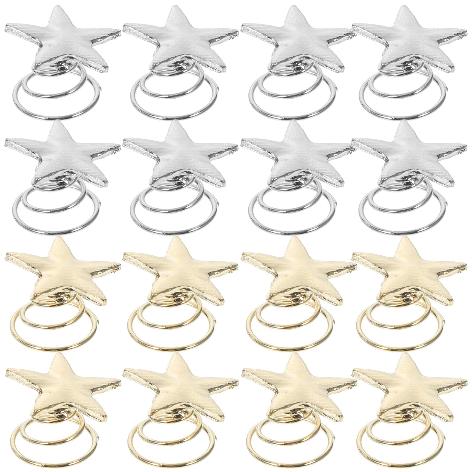 FRCOLOR Swirl Hair Twists Coils, 20pcs Spiral Hair Pins Star Pins Coil Pin Clip Accessories for Wedding Party