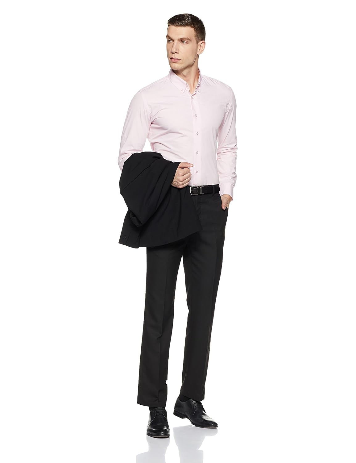 park avenue men's relaxed fit formal trousers