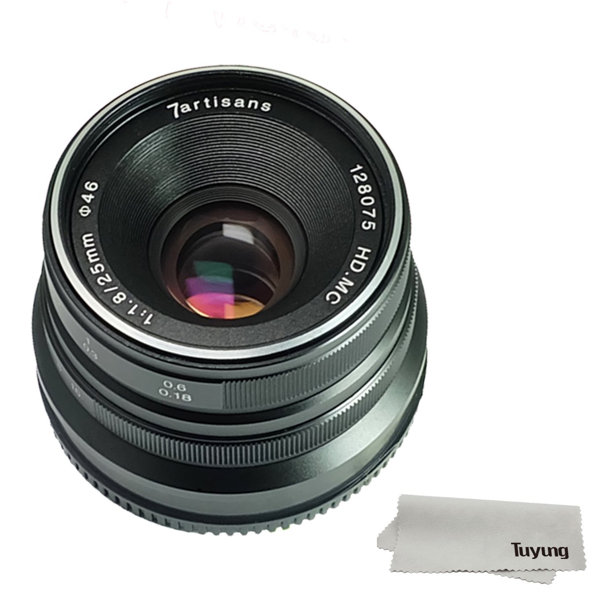 7artisans 25mm F1.8 Manual Focus Lens for Fujifilm Fuji Cameras X-A1 X-A10 X-A2  X-A3 X-at X-M1 XM2 X-T1 X-T10 X-T2 X-T20 X-Pro1 X-Pro2 X-E1 X-E2 X-E2s - ...
