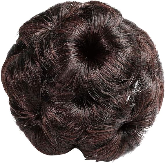 Amazon お団子ウィッグ まとめ髪 お団子かつら エクステ つけ毛 結婚式 成人式 卒業式 和装 ダークブラウン ポイントウィッグ 通販
