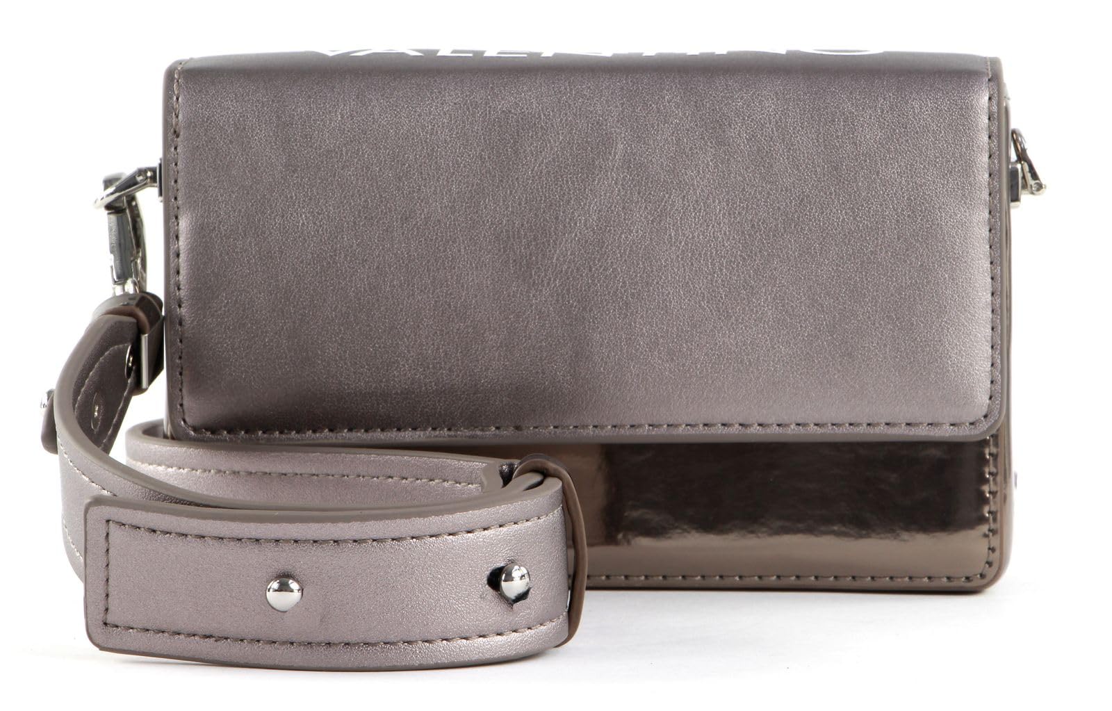 Valentino cross body bag shoulder bag Meydani Satchel Gun Metal silver-coloured