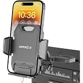 APPS2Car Sturdy CD Slot Phone Mount with One Hand Operation Design | Hands-Free Car Phone Holder, 360&deg; Rotation, Easy Removal, Universally Compatible with All iPhone &amp; Android Phones Smartphone