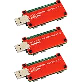 yddmyo USB Dongle Breakout Board USB-A Male Expansion Board for Raspberry Pi Zero/Zero W/Zero 2/Zero W 2 (Pack of 3)