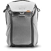 Peak Design Everyday Backpack 20L, Ash, MagLatch Top, Dual Side Access, FlexFold Dividers, Fits 15" Laptop, For Camera Carry, Daily Commutes or Travel, Versatile Backpack for Men and Women