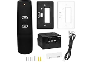 DEEKOOL Upgrade Gas Fireplace Remote Control System Kit for Millivolt Valve Appliance, Compatible with Skytech, Ambient, Majestic, Monessen, Vermont Castings and More Fireplaces and Stoves, Without Battery