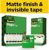 Scotch Magic Tape 4 Rolls 19 mm x 33 m General Purpose Invisible Tape view 8