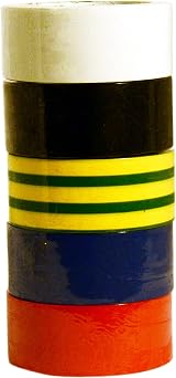 Duck Tape Insulating Electrical Tape Multipack 19mm x 4m Black White Red Blue view 4