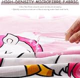 MOKANI Kids Hooded Poncho Towel Pink Unicorn 75x75 cm 6-14 Years view 5